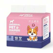 Tampoane de unică folosință pentru urina câinilor, scutece țesute super absorbante pentru animale de companie, potrivite pentru căței, câini seniori, post-operatorii, soluție pentru incontinență, etanșe și confortabile - Multicolor - Vizualizare 9