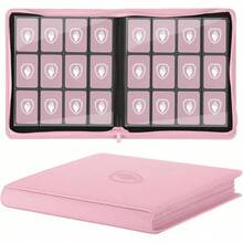 Premium Zip Card Binder 12 Pocket, 480 Pockets Trading Card Binder, PU Zipper Card Collection Album, Sturdy Side-Loading Card Book Holder For Game & Sports Cards - Multicolor - View 9