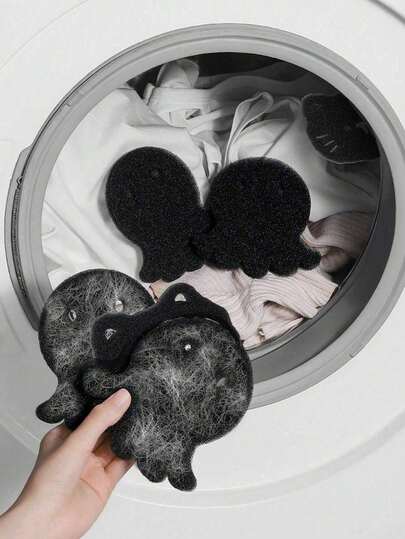 Reusable Lint Remover, Silicone Fish-Shaped Anti-Pilling Brush, Suitable For Clothes, Blankets, Towels, Pet Hair Removal, Effective Lint Removal In Washing Machine, Cat/Dog Hair Removal, Household Laundry Tool, Fuzz-Free Laundry, Laundry Room Essential, Cleaning Supplies, Washing Machine, Lint Collector, Pet Hair Collector, Reusable Pet Hair Remover, Clothing Cleaning Tool, Laundry Accessory