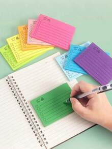 420pcs/Set Sticky Notes Set: 10 Lined To-Do List Memo Pads, 3x4 Inch Sticky Notes - Essential Planning And Reminder Supplies For Home, Office And School! - Multi-color Sticky Notes - View 2