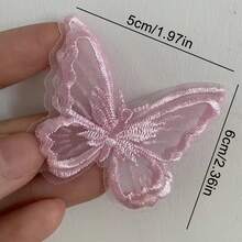 10/20pcs Double Layers Embroidery Sticker Mesh Sewing Butterfly Patch Repair Craft Wedding Decor Clothes Sewing Handmade DIY Accessories - Multicolor - View 12