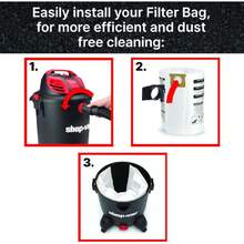 906-62-33 Bolsas de filtro desechables de 10 a 14 galones, 3 unidades,41119343 - Multicolor - Ver 5