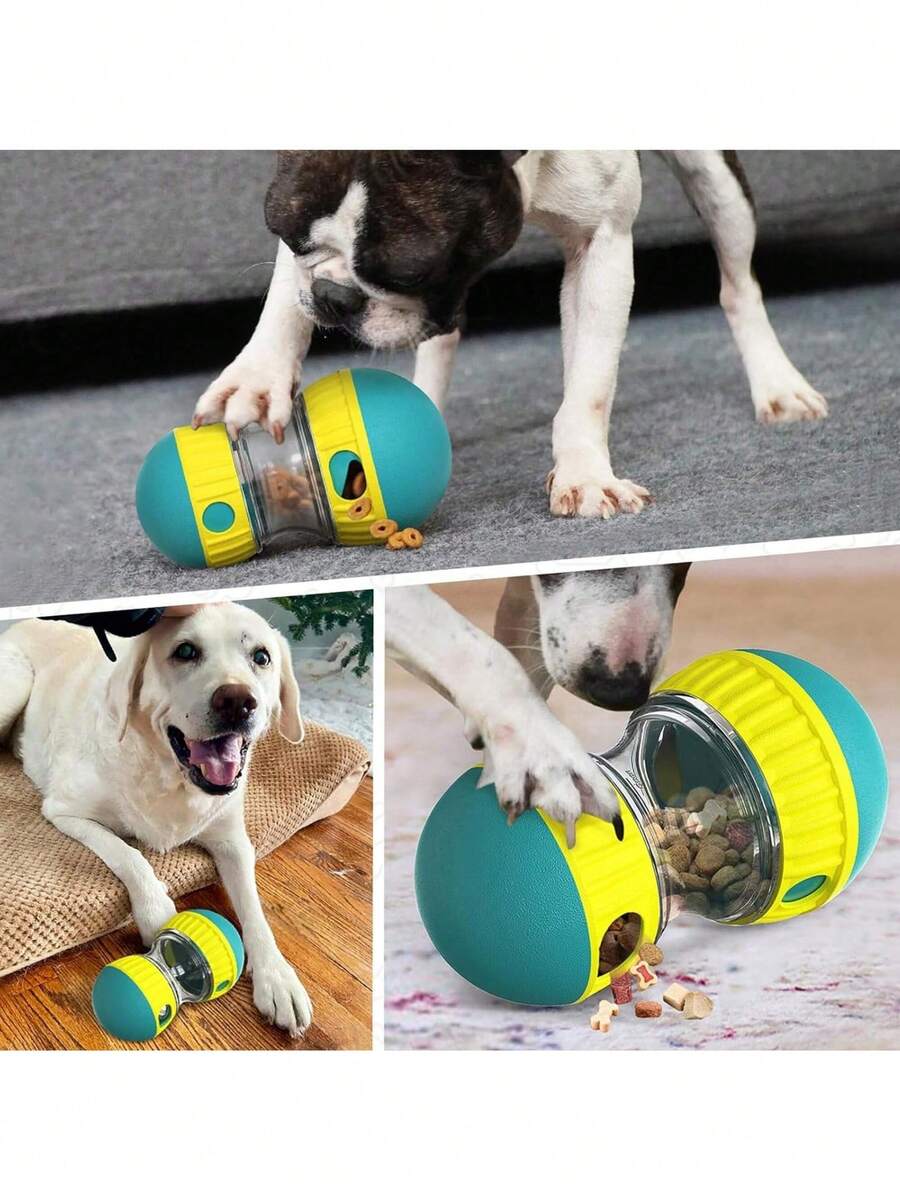 1pc Dog Slow Feeder Puzzle Toy, Interactive Food Bowl Dispenser To Keep Dogs Happy - Multicolor - View 1