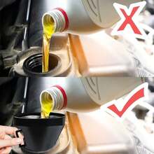Embudo de motor de camión, motocicleta y coche, con filtro y colador, repostaje de aceite/gasolina, manguera de tubo de extensiónás, herramienta de llenado esencial BJXA - 1 - Ver 4
