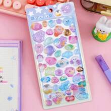 1 Set Cartoon Stickers, Party Favors And DIY Crafts, Room Decor | Themed Stickers | Plastic Stickers, Party Decorations | Exquisite Design, No Power Required, Ideal For Holiday Gifts, Birthday Gifts, Party Favors, Christmas, Easter, Thanksgiving, Graduation - Multicolor - View 10