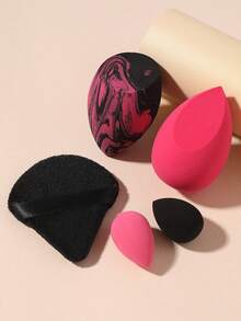 2个化妆海绵+1个三角粉扑+2个迷你化妆海绵 - 彩色 - 查看 7