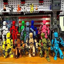 1个2026新款多关节可动人偶，13个可动关节，全身可动，3D打印反重力关节人偶模型 - 彩色 - 查看 3