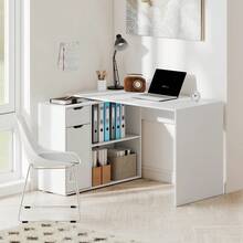 Home Office Desks - White - View 7
