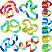 1/2/3/5/8/10/12/18/25PcsTangle Fidget Toy/Twist Fidget Rope Teens/Teenagers Stress Relief/Anxiety Relief/Focus/ADHDColorful/Flexible/Durable/Portable Sensory Toys For Autistic Adults Decompression Toys Twisting Toys Colors Can Be Freely Matched,Fidget Toys,Fidget,Sensory Toys - Multicolor Random - View 11