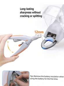 LED Lighted Pet Nail Clipper - Suitable For Small Cats & Dogs Nail Trimming, Professional Pet Grooming Tool (Replaceable Blades) - Multicolor - View 3