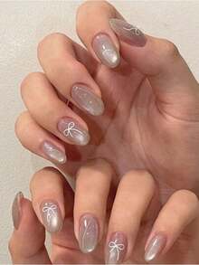 24Pcs Neutral Short Square Shape Nail Nails White Solid Nail Press On Nails Acrylic Nails Fake Nails Manicure Set Includes 1Sheet Adhesive Tabs And 1Pc Mini File Perfect For Everyday Wear Nail Supplies Nails - Multicolor - 查看 6