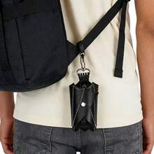 Handmade Gothic Style Bat Wing Coin Purse - Hand-Sewn Bat Wallet With Zipper Coin Pouch And Keychain, Suitable For Bags And Belts - Fashion Accessory - Multicolor - View 5