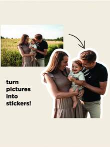 Custom Photo Stickers, Personalized Stickers, Custom Stickers, Water Bottle Stickers, Laptop Stickers, Car Stickers - A - View 2