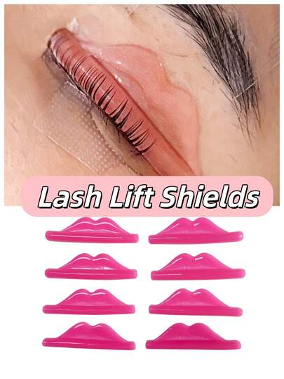 Libeauty 1对装自粘式睫毛提升垫，睫毛提升棒，睫毛提升罩，用于提升睫毛烫，适用于中短长度睫毛，适用于美睫沙龙，清洗后可重复使用