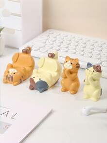 1个猫形眼镜架，桌面装饰，适用于家庭、办公室、书房、宿舍，生日、圣诞节、情人节礼物，送朋友的礼物 - 彩色 - 查看 8