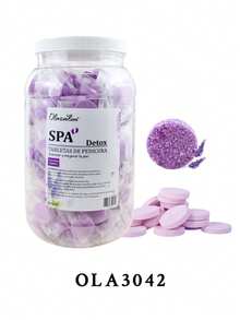 180 piezas/40 piezas Tabletas efervescentes para baño de pies, sales de baño con aceites esenciales para el cuidado de los pies, exfoliación, alivio y humectación - Lavanda - Ver 17