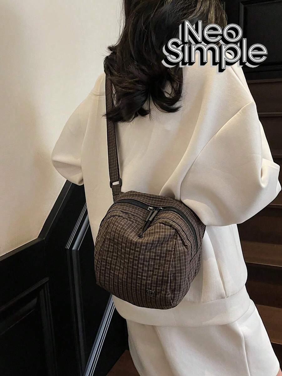 TIANDINGYU 女士布艺大容量斜挎单肩包（长21厘米*深12厘米*高19厘米）