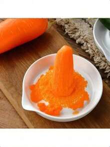 1pc Ceramic Food Grinder With Brush, Multi-Functional Ceramic Potato Masher, Manual Ginger Garlic Carrot Grinder Kitchen Tool - White - View 6