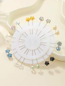 1pack/20pcs Cute Shawl Pin For Daily Use Random Shipping Order - White - View 5