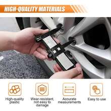 Wheel Bolt Hole Pitch Gauge, Wheel Stud Hole Pitch Measurement Tool, Hole Pitch Ruler, 4-Hole 5-Hole 6-Hole 8-Hole Bolt Hole Pitch Measurement Sliding Caliper - Hole Spacing Ruler - View 1