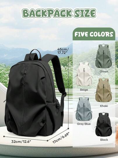 Zaino scolastico adatto per computer portatile da 15,6", zaino leggero per ragazzi per scuole medie e superiori, adatto per ragazze e ragazzi adolescenti, borsa classica per computer portatile con scomparto per computer portatile per lavoro e viaggio, zaino da giorno alla moda, zaino per computer portatile da donna e uomo, accessori da viaggio essenziali con cinghia per valigia per uso all'aperto, lavoro, vacanza