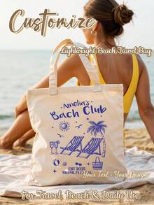 Custom Bachelorette Canvas Tote Bag – Personalized Bach Club Party Gift For Bride & Bridesmaids –Custom Bachelorette Tote Bag,Personalized Bride Gift Bag ,Bridesmaid Party Favor Bag,Bach Club Tote Bag,Custom Wedding Weekend Bag,Reusable Beach Tote,Custom Name Tote Bag - Multicolor - View 2