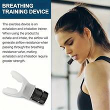 Fitness Trainer Breathing Exerciser, Portable Adjustable Resistance Lung & Abdominal Breathing Trainer, Respiratory Muscle Fitness Device - Black Dots Indicating Running Volume (breathing Trainer) - View 4