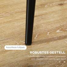 Set Of 4 Dining Chairs, Kitchen Chairs With Backrest, Grey Velvet-Look Upholstery, Sturdy Steel Frame, 46 X 65 X 87 Cm - 灰色 - 查看 6