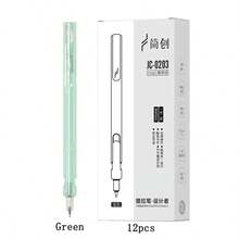 12 pièces/boîte Stylos-gel rétractables créatifs de 0,5 mm, style gelée, 6 couleurs, pour le bureau, les devoirs, la rentrée scolaire, les examens, une écriture silencieuse et fluide - boîte de 12 pièces - Voir 14