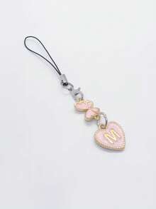 1个A-Z字母和优雅蝴蝶造型手机挂饰 - 耐用合金材质，适合作为礼物送给朋友、女朋友，生日礼物，手机挂饰，女友礼物，优雅配饰 - 彩色 - 查看 4