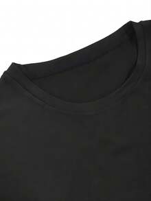 Vintage Red Rose "Beautiful Disaster" T-Shirt, Laurel Wreath Back Print For Men & Women - Black - View 2