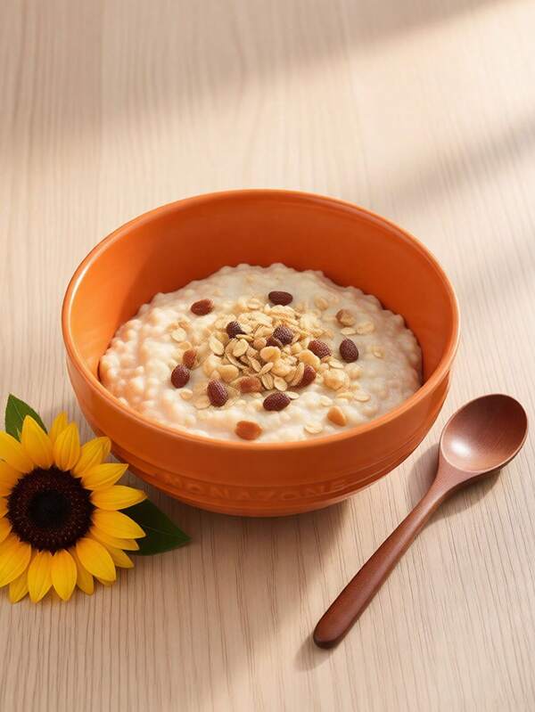 Tigela de Arroz de Cerâmica Estilo Nórdico INS com Letras em Relevo - Tigela de Sopa com Gradiente Vibrante de Esmalte, Louça Colorida para Refeições Diárias, Lanches e Apresentação Elegante de Alimentos, Perfeita para Decoração Moderna de Cozinha e Sala de Jantar