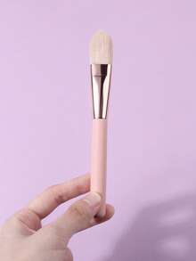 1支柔软舌形粉底刷，轻松打造无痕妆容，专业化妆师推荐 - 杏色 - 查看 5