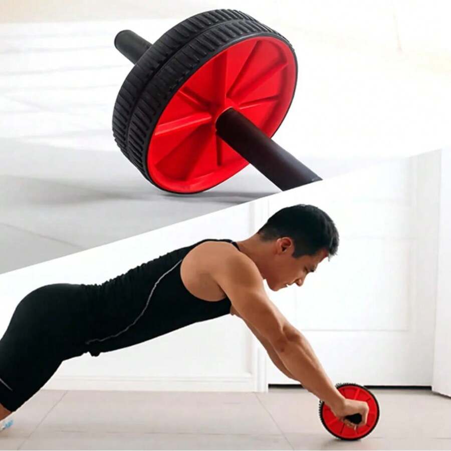 Rueda abdominal profesional con agarre antideslizante para entrenamientos intensos en casa - Rojo - Ver 1