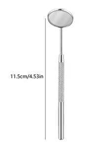 1 Eyelash Inspection Mirror Stainless Steel Eyelash Assist Tool False Eyelash Inspection Tool Suitable For Use After Makeup - Silver - View 3