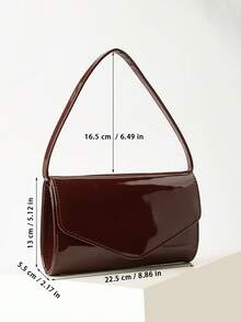 REMANLAND حقيبة يد نسائية فاخرة وأنيقة بتشطيب مرآة، حقيبة حفلات عصرية وراقية، حقيبة سهرة، حقيبة مسائية مثالية للسيدات مع سلسلة معدنية قابلة للفصل للكتف/متقاطعة الجسم، مثالية للحفلات والمناسبات والأعراس والمناسبات الاجتماعية، هدية مثالية للأحباء - بني - مشاهدة 4