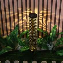 Đèn sân vườn năng lượng mặt trời bằng kim loại kiểu cổ điển, chống thấm nước, đèn lối đi năng lượng mặt trời rỗng ruột với hiệu ứng chiếu sáng, đèn trang trí cảnh quan năng lượng mặt trời cho sân vườn, bãi cỏ, hiên nhà, lối đi. - TY-K111 - Xem 10