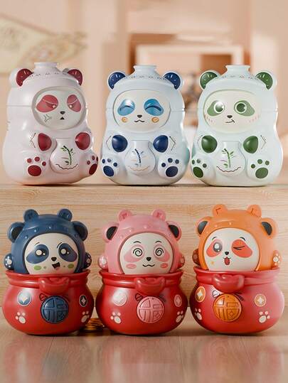 One Panda-Shaped Combination Piggy Bank, A Chinese-Style Celadon Piggy Bank In Multiple Colors, A Combination Piggy Bank, A Toy Party Gift, A Birthday Present, Random Colors And Shapes.