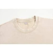 Men's Heavyweight Christian T-Shirt - "Only The Blood Of Jesus" Bible Verse (Luke 3:23) - Lavender With Red Letters Double-Sided Washed Cotton - Loose Street Style Top - All-Season Church, Casual Outdoor Shirt - Machine Washable Believer Gift, Religious Print Pullover, All-Season Clothing, Waxed Fabric, Base Shirt For Autumn And Winter - Unisex, Comfortable Cotton, Vintage Heavyweight Washed Loose T-Shirt - Màu be - Xem 4