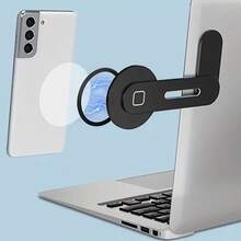 1 Paquete de Soporte Ajustable para Portátil y Soporte Magnético para Teléfono, Clip Lateral Delgado para Monitor Compatible con iPhone y Todos los Teléfonos, Soporte Portátil y Plegable para Expansión de Computadora, Soporte Ergonómico y Ahorrador de Espacio para Portátil y Teléfono - Multicolor - Ver 9