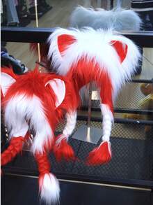 2026 New Furry Fursuit Niche Anime Cat Ear Animal Ear Otaku Culture Unisex Fluffy Y2K Headpiece Hat, Birthday Gift, Christmas Gift, Holiday Gift, Perfect Gift, Game & Anime Merchandise - Multicolor - View 2