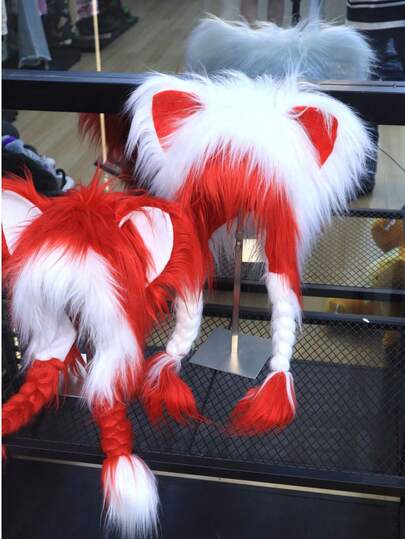 2026 New Furry Fursuit Niche Anime Cat Ear Animal Ear Otaku Culture Unisex Fluffy Y2K Headpiece Hat, Birthday Gift, Christmas Gift, Holiday Gift, Perfect Gift, Game & Anime Merchandise