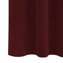 vidaXL Verdunkelungsvorhänge 2 Pcs Weinrot 140 X 260 Cm Samt - Một cỡ - Xem 7