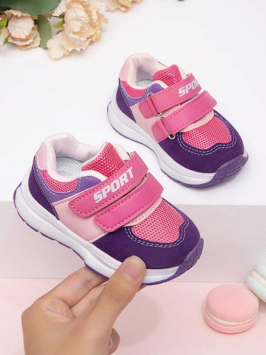 Kids Soft Bottom Casual Sneakers, Fashion Small White Shoes, Unisex Children Sports Shoes - Hot Pink - View 1