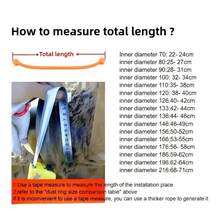 Anillo de sellado de polvo del brazo de la excavadora - Adecuado para varios modelos, compatible con Komatsu, Hitachi, Case, Doosan, Sany, Xuzhou y otros equipos - sin pasador de desmontaje - Ver 6