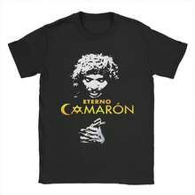 Camiseta Camarones De La Isla, cantante española, única, 100% algodón, cuello redondo, manga corta, idea de regalo - Negro - Ver 1