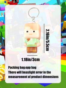 Minecraft My World Slow Recovery Squeezing Joy Keychain, Internet-Famous Stress Relief Keychain - Multicolor - View 7