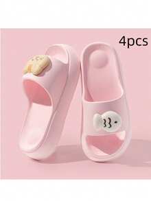 1 Pair New Cute Cat & Fish Design Beach Slippers, Summer EVA Non-Slip Lightweight Durable Slippers For Women - Women's Slippers - View 20