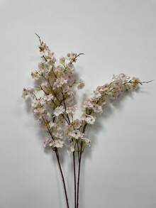 1 Piece/2 Pieces/3 Pieces, Artificial Cherry Blossoms, Peach Blossoms, 106 Cm Long, 4 Branches Per Plant, Artificial Plants, Green Artificial Plants, Polyester Fabric, Durable, Modern And Simple Style - Multicolor - View 13