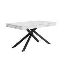Dining Tables - White + MDF - View 9